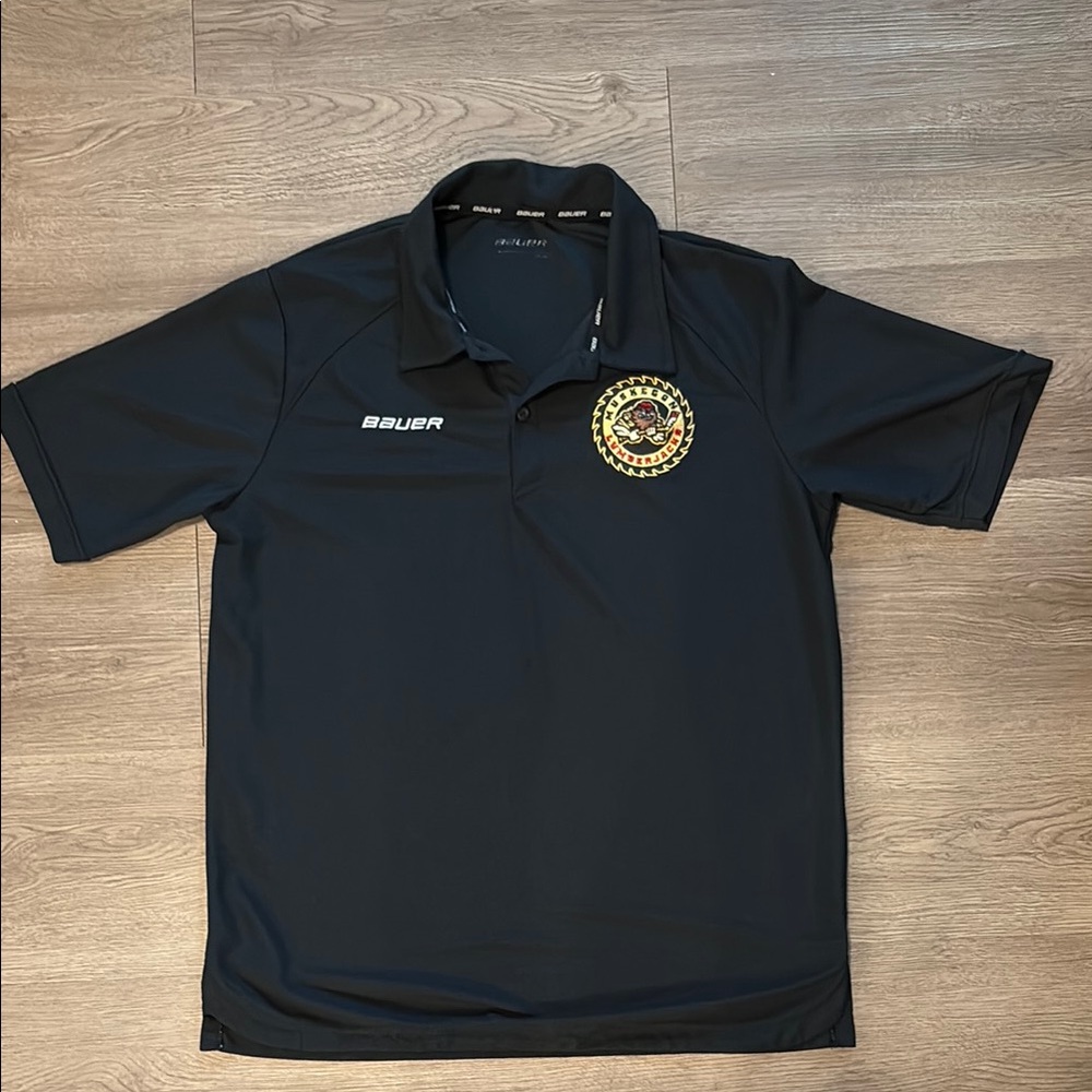 Bauer Navy Polo Shirt with Embroidered Crest